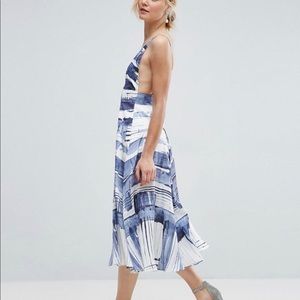 ASOS Abstract Cami Side Splits Dress